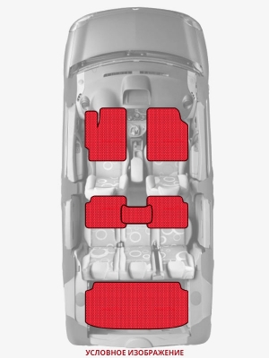 ЭВА коврики «Queen Lux» комплект для Toyota Prius